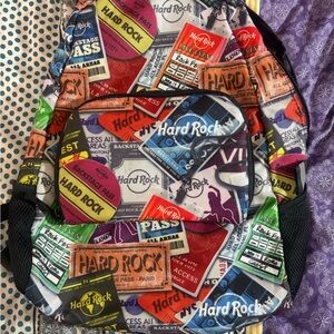 Hard Rock Cafe Colorful Access Pass Backpack